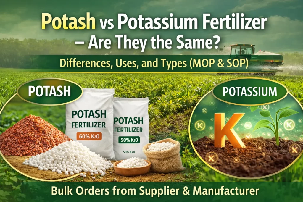 Potash vs Potassium Fertilizer – Are They the Same?