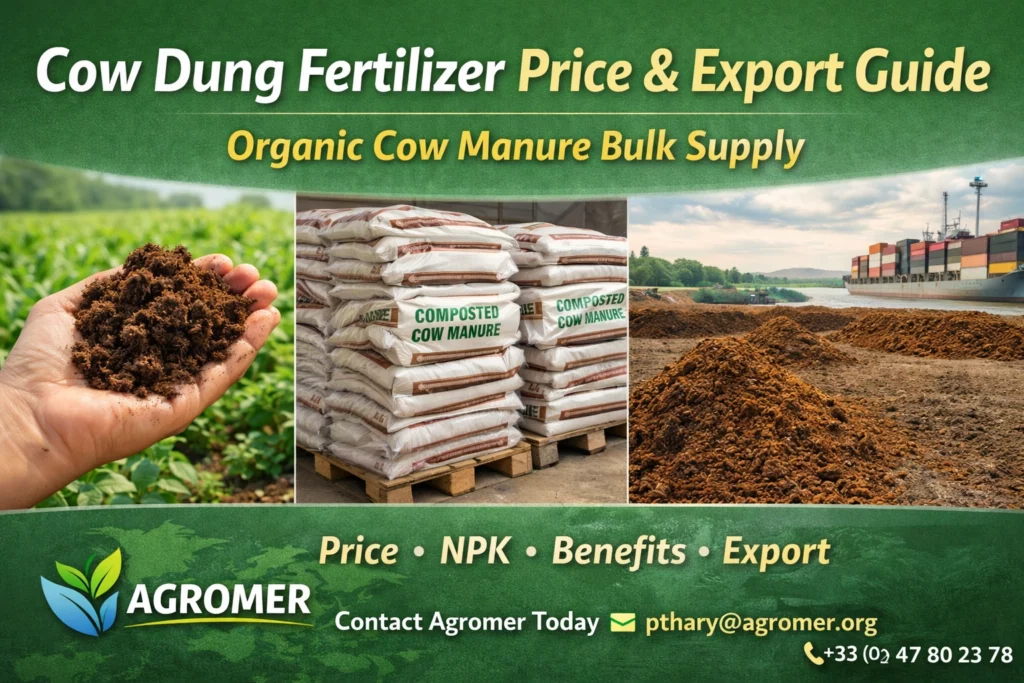 Cow Dung Fertilizer 2026: Price, Benefits, Export, & Bulk Supplier - Agromer