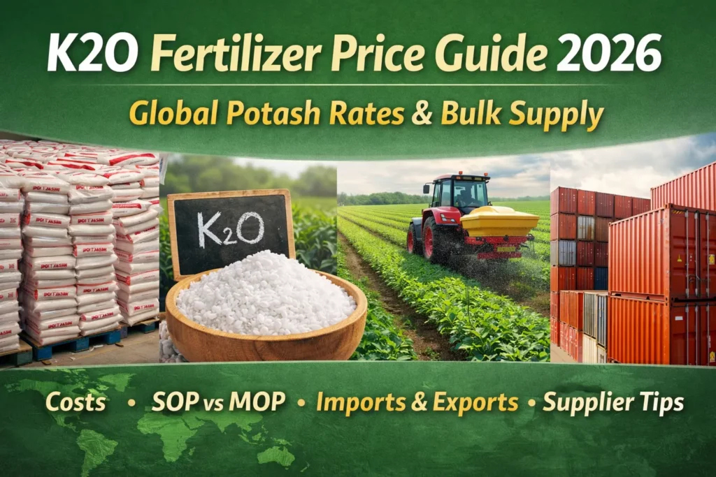 K2O Fertilizer (Potash) Guide for Farmers & Bulk Buyers: Benefits, Uses, Price, and Dosage