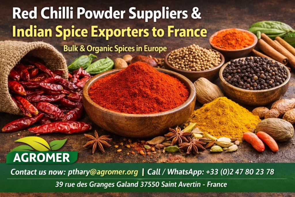 Red Chilli Powder Suppliers in France