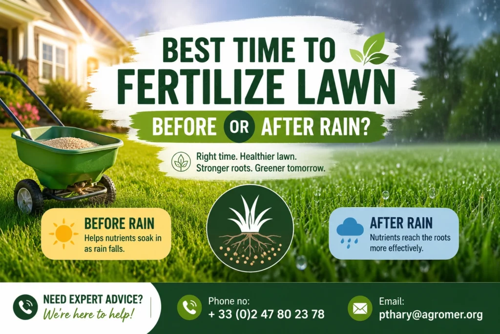 Best Time to Fertilize Lawn Before or After Rain