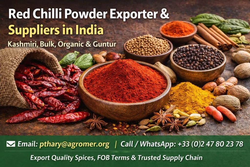 Red Chilli Powder Manufacturer, Suppliers, Exporter in India (2026) Wholesalers & Distributor